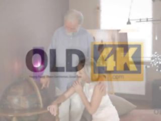 Old4k stylish Old Dad Satisfies Winsome mistress in.