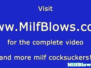 Dicksucking milf and teen tasting jizz